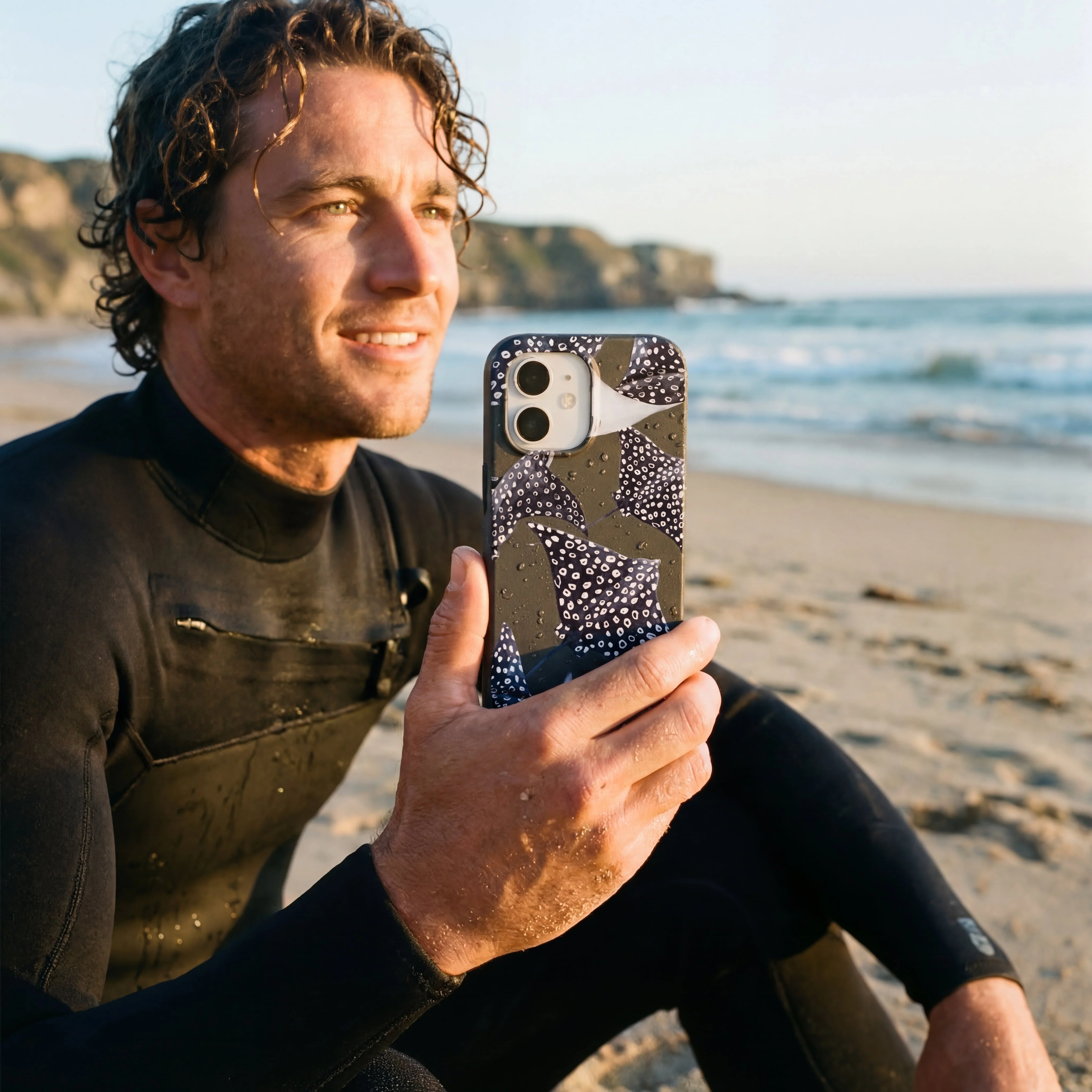 Black Midnight Rays iPhone 17 Pro Max Case