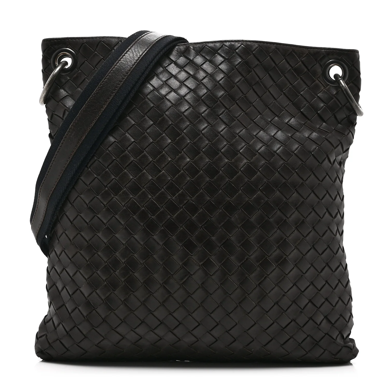 Nappa Intrecciato VN Crossbody Messenger Bag Brown