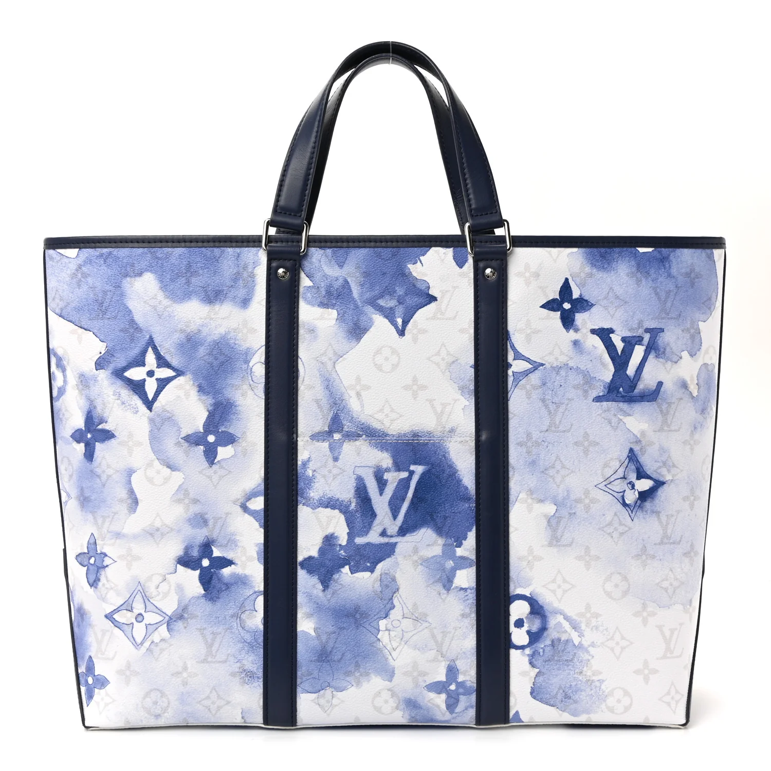 Monogram Watercolor New Tote GM Blue