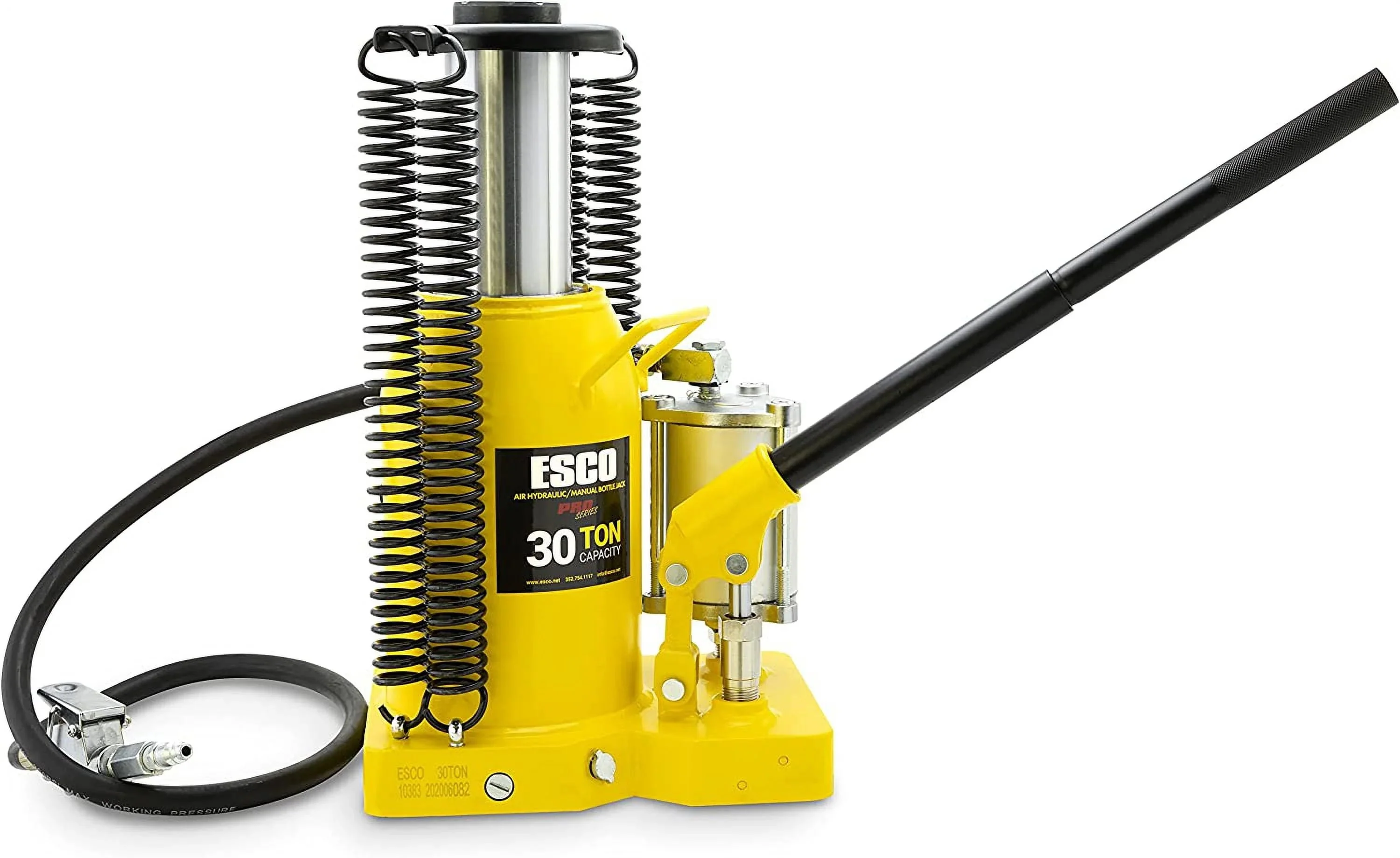 30 Ton Pro Series Air Hydraulic Bottle Jack - Heavy Duty Lifting for Automotive and Industrial Use
