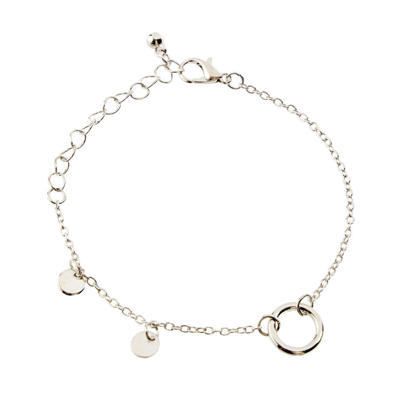 Ensemble montre et bracelet femme argenté