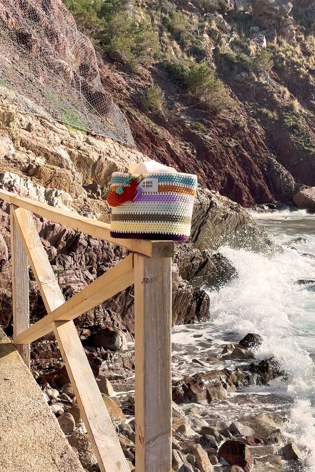 Sissy-Boy X Marie Marie mini multicolour shopper