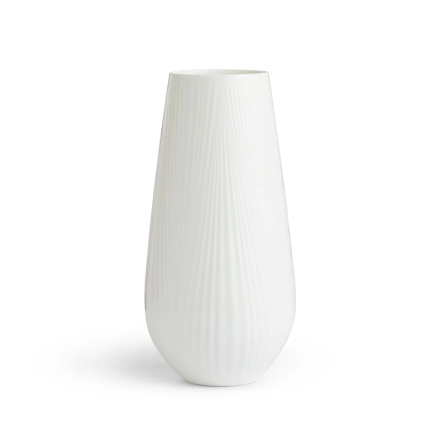 White Folia Tall Vase