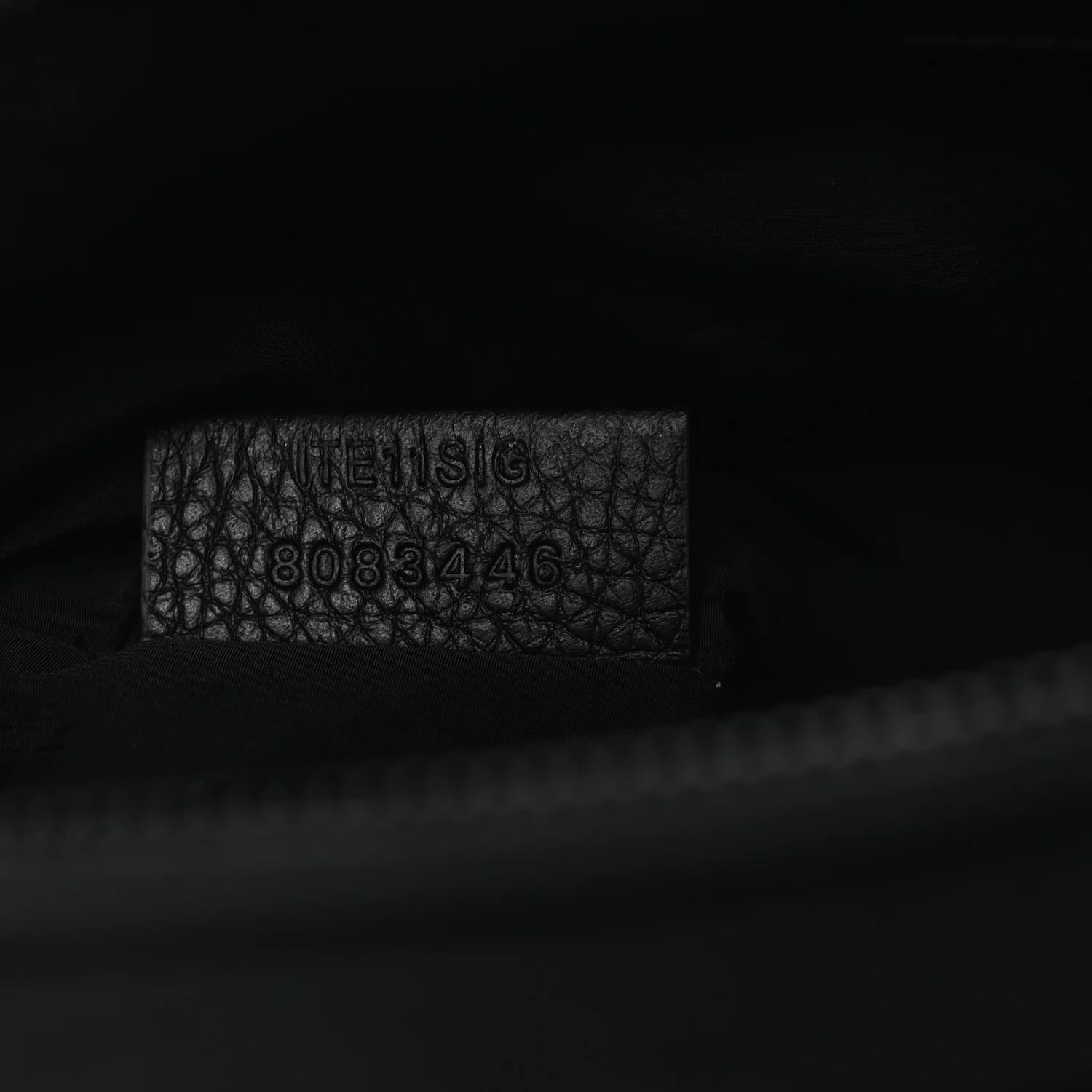 Nylon Jacquard Check Belt Bag Black