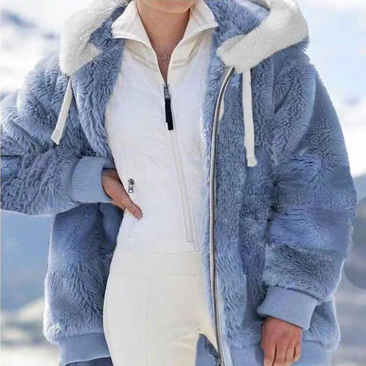 Aléana | La veste d’hiver élégante et chaude avec capuche et fermeture éclair