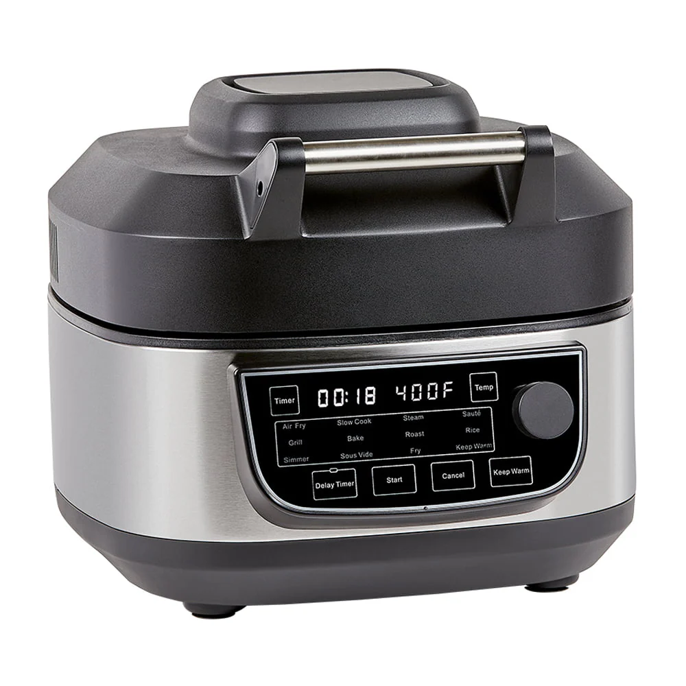 Grill Air Fryer Combo Plus, Indoor Grill / Air Fryer, Stainless Steel