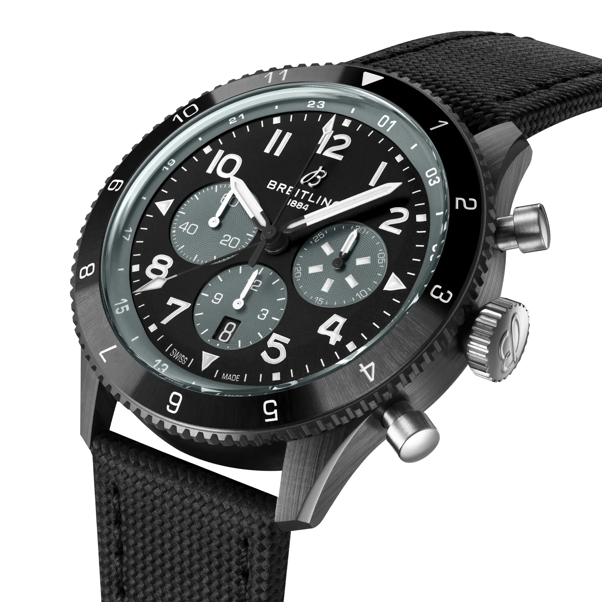 【Super Clone】Breitling Classic AVI Super AVI B04 Chronograph GMT 46 Mosquito Night Fighter SB04451A1B1X1