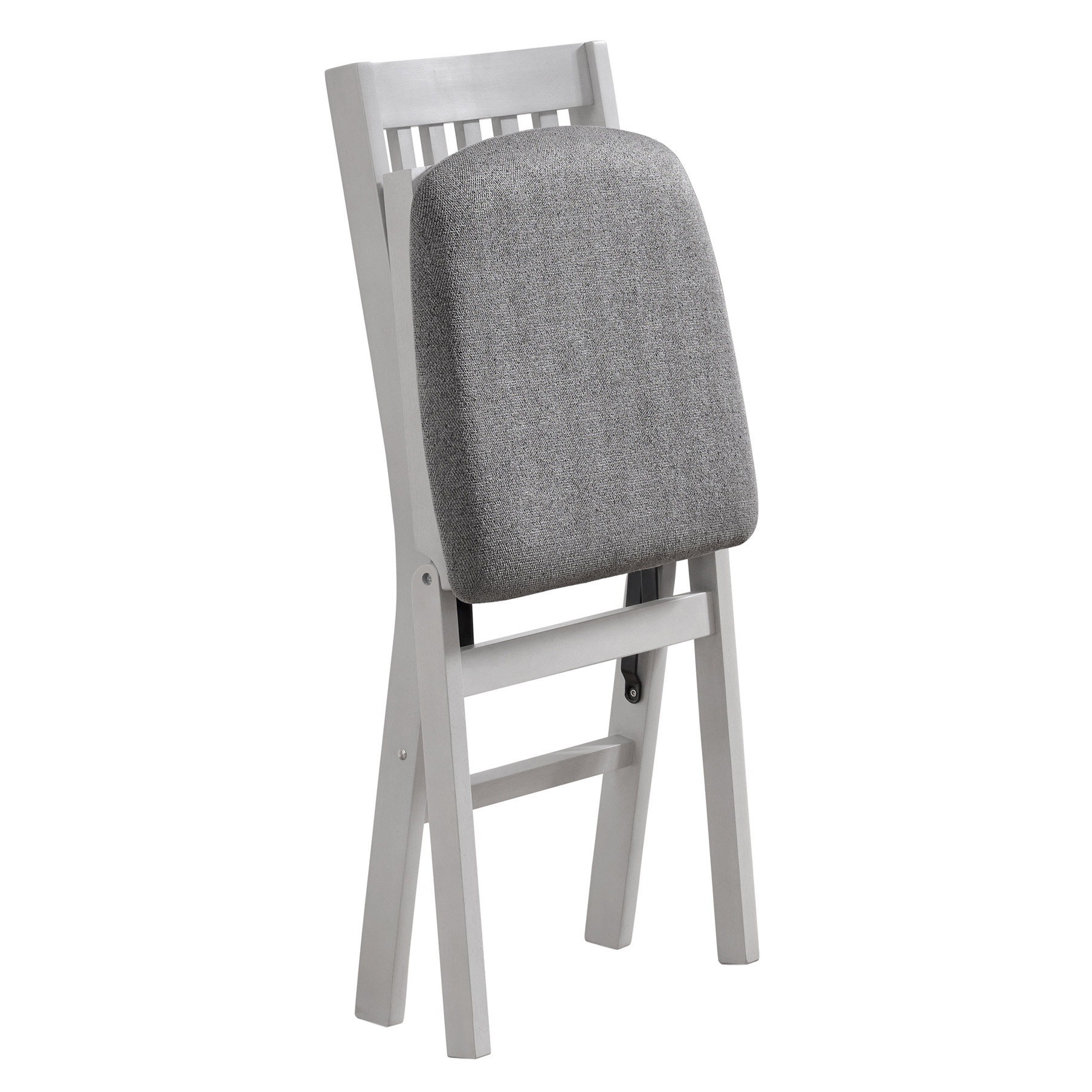 Wood Upholstered Folding Chair, 2-pack - Image 4