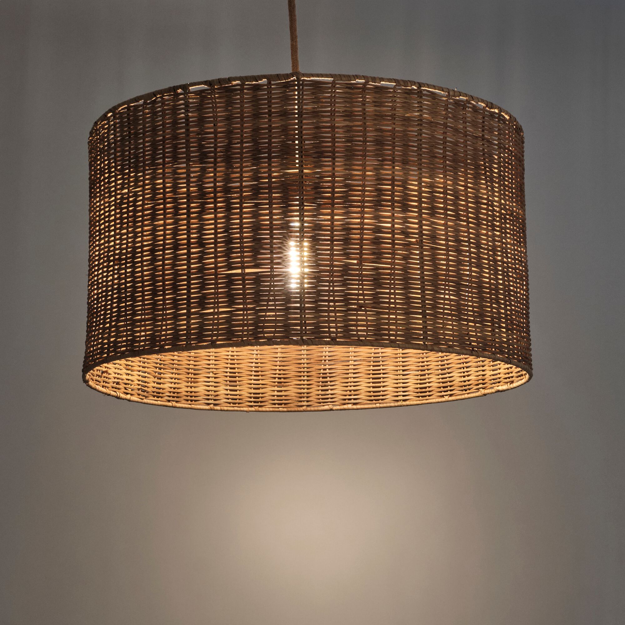 NONZA - Suspension non électrifiée en rotin D50cm - naturel