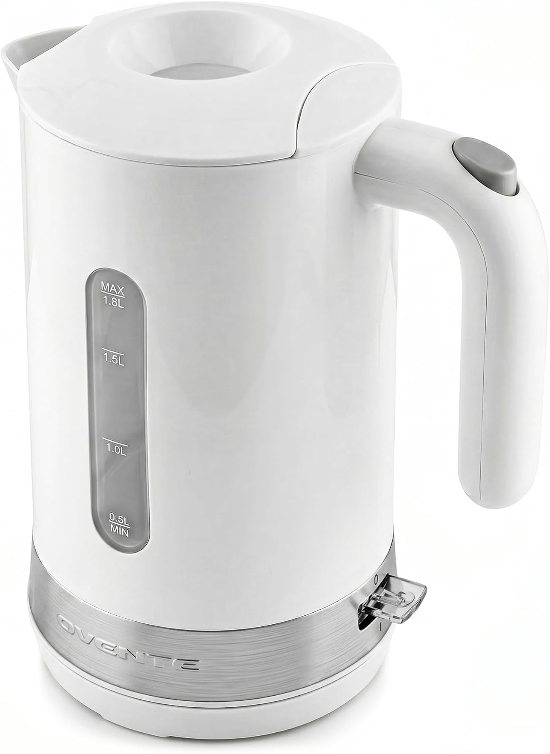 OVENTE 1.8L Electric Kettle, BPA-Free with Easy-Fill Lid, Black KP413B