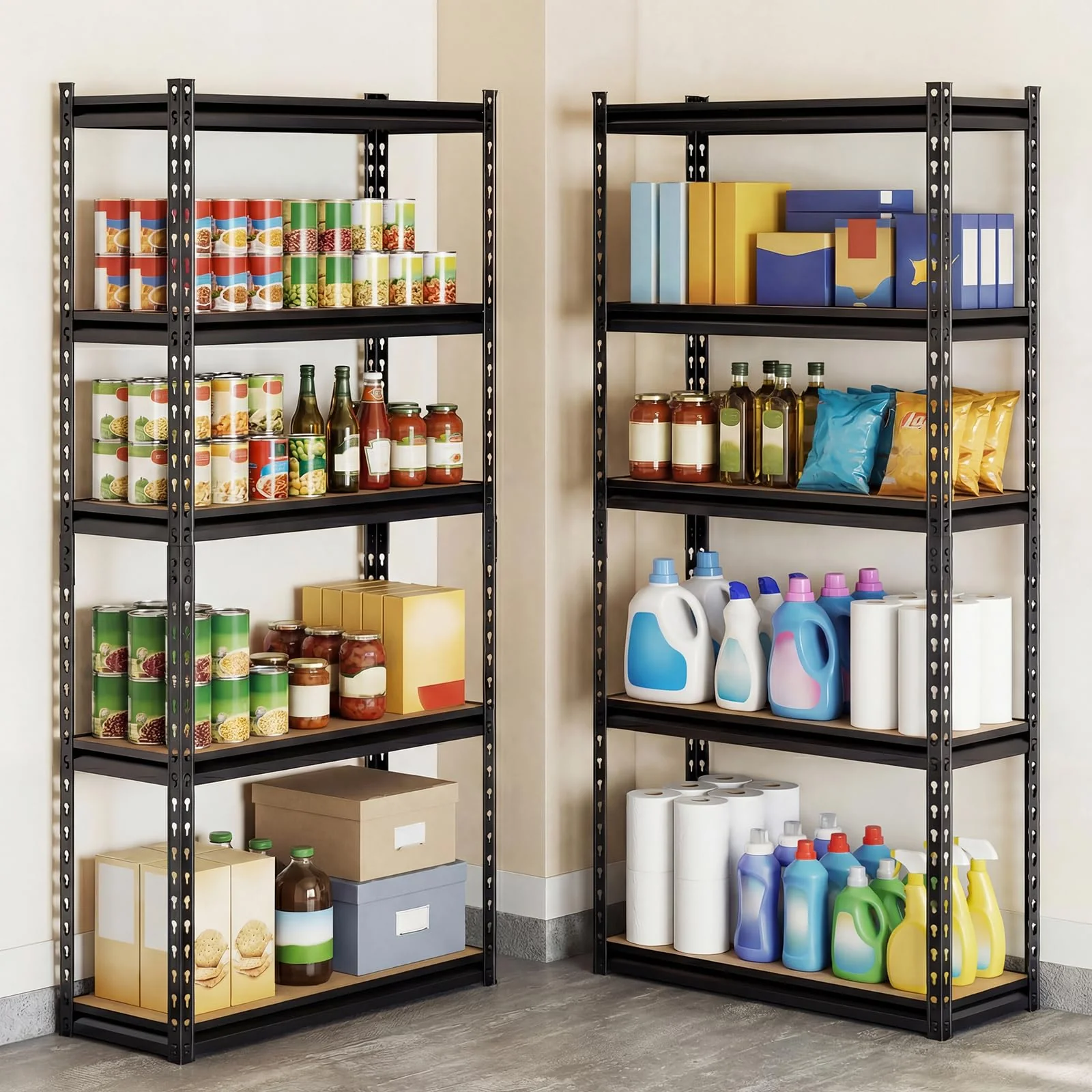 Tangkula 5-Tier Heavy Duty Garage Shelving Units w/Adjustable Utility Rack (30
