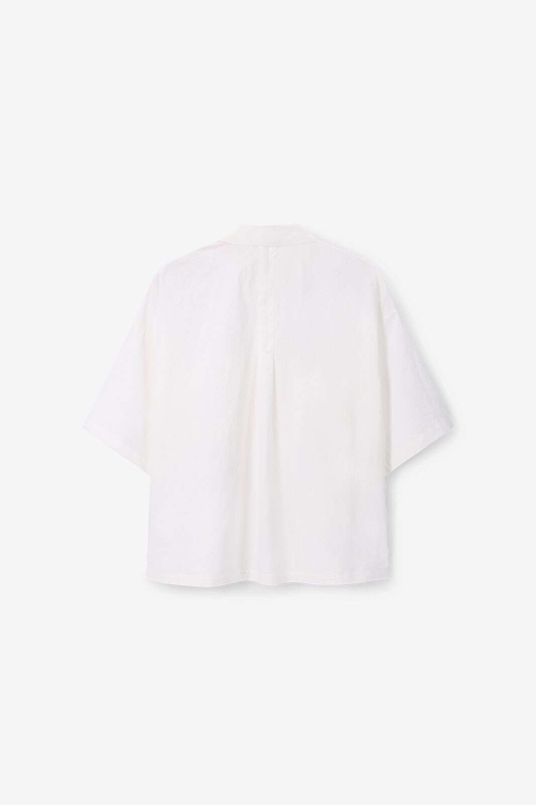 Witte blouse met korte mouwen