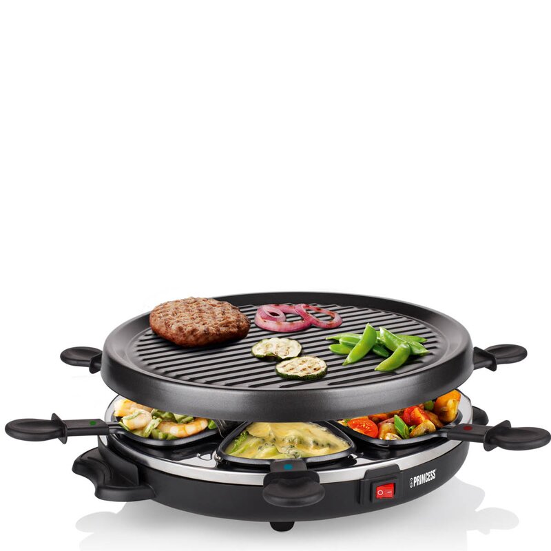 Raclette med 6 plater 162725 30 cm 800W