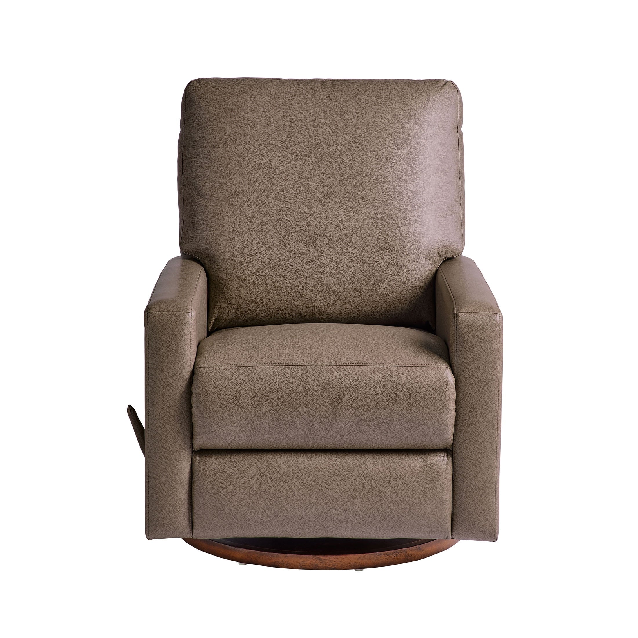 Better Homes & Gardens Modern Farmhouse Glider Recliner, Taupe Faux Leather