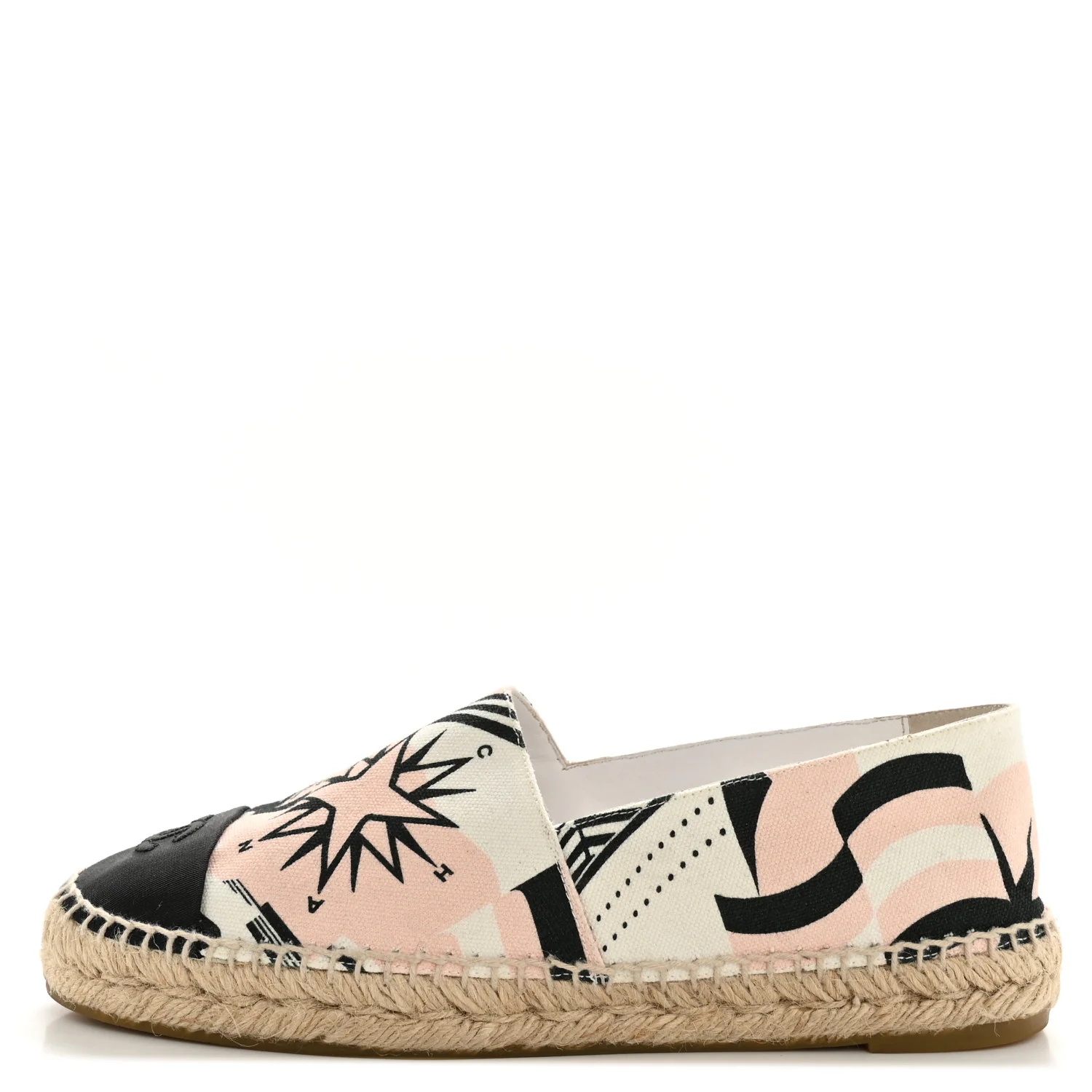 Fabric CC Espadrilles 39 Pink White Black