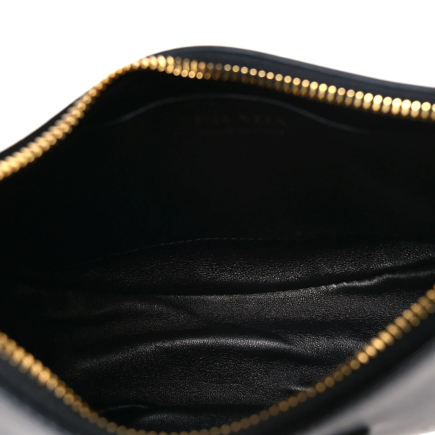 Soft Calfskin Arque Shoulder Bag Black