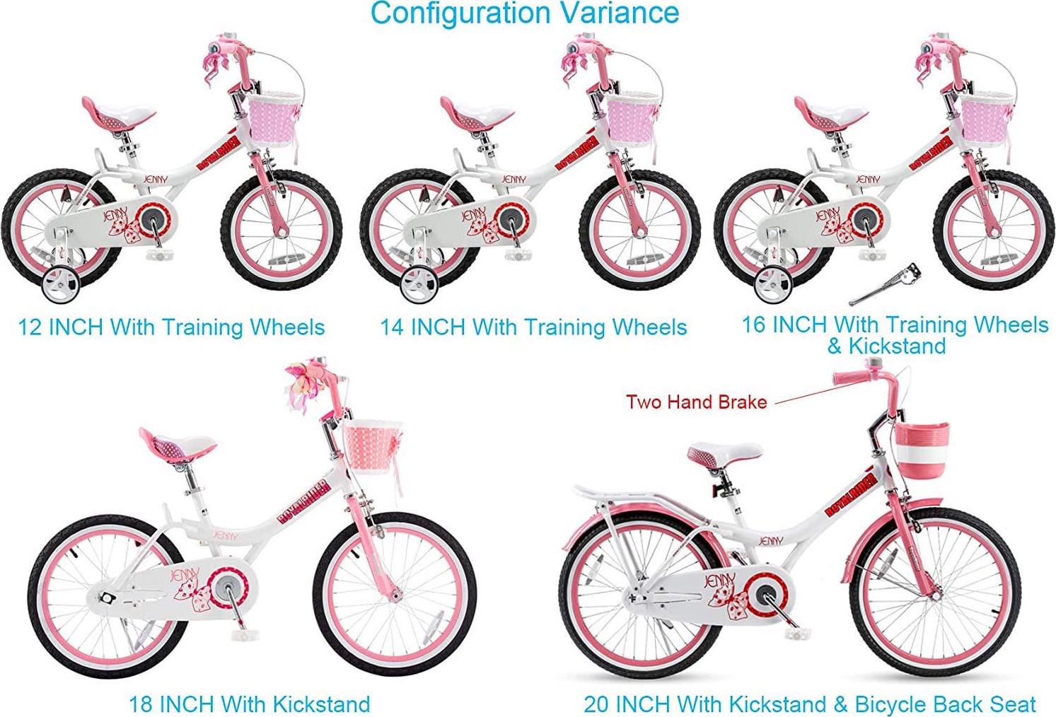 Jenny Princess 20 inch Girl-s Bicycle. White Pink - Image 10