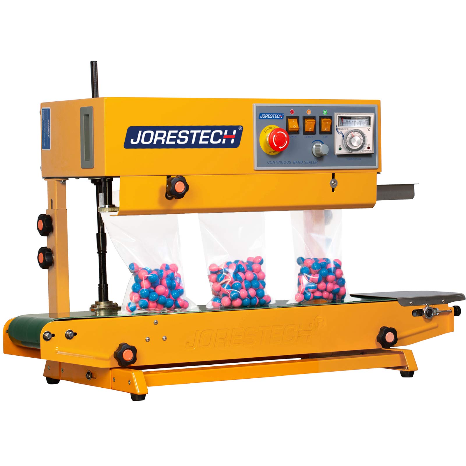 Industrial Continuous Band Sealer for Plastic & Laminated Bags Horizontal/Vertical CBS-630