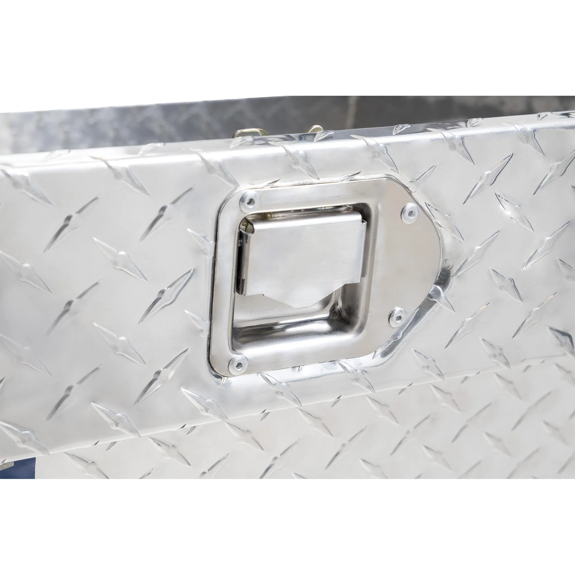 UWS Low Profile Aluminum Truck Tool Box with Stainless Steel Handles, Pickup Bed Storage Chest