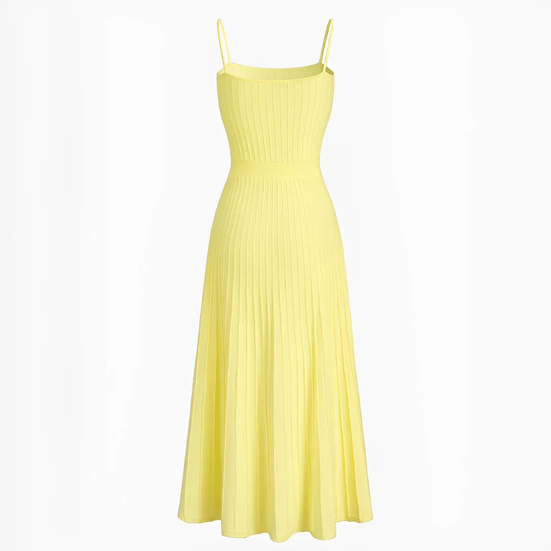 Pheobie - Robe Midi Élégante et Plissée