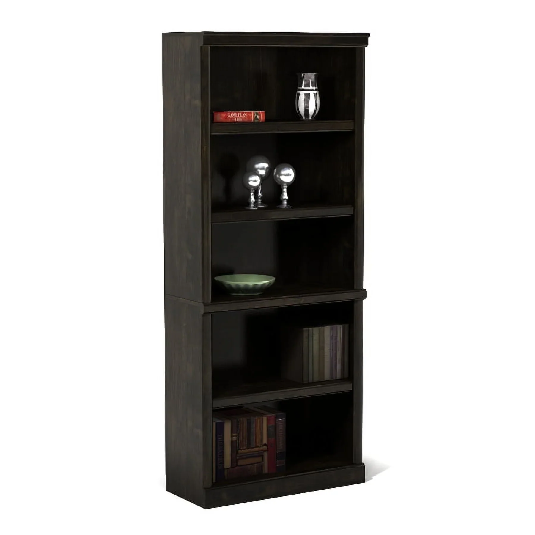 Better Homes & Gardens 71 Ashwood Road 5 Shelf Bookcase, Black Finish