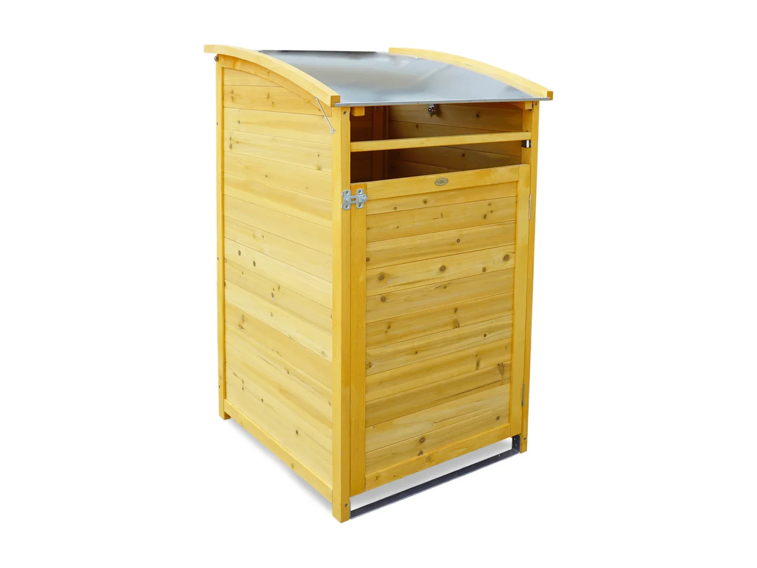 HABAU Cache-poubelle en bois, 120 L