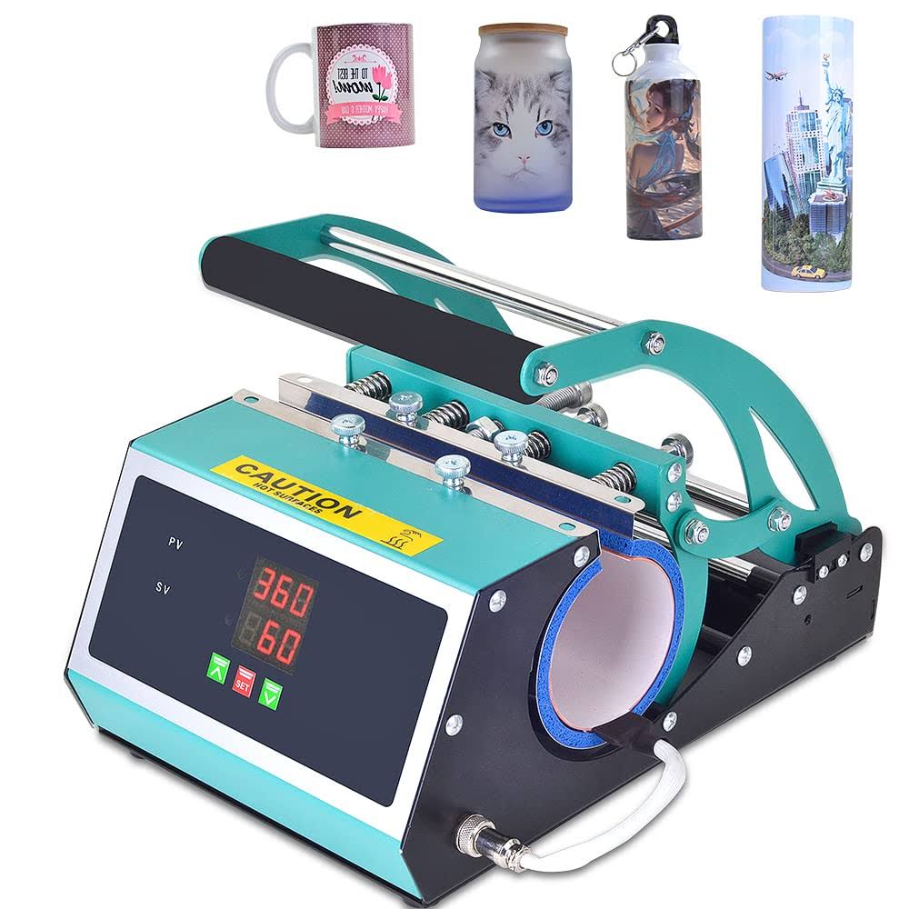 Versatile Durable Heat Press,Tumbler Sublimation Cup Mug Heat Press, Straight Cups Less Than 3.34