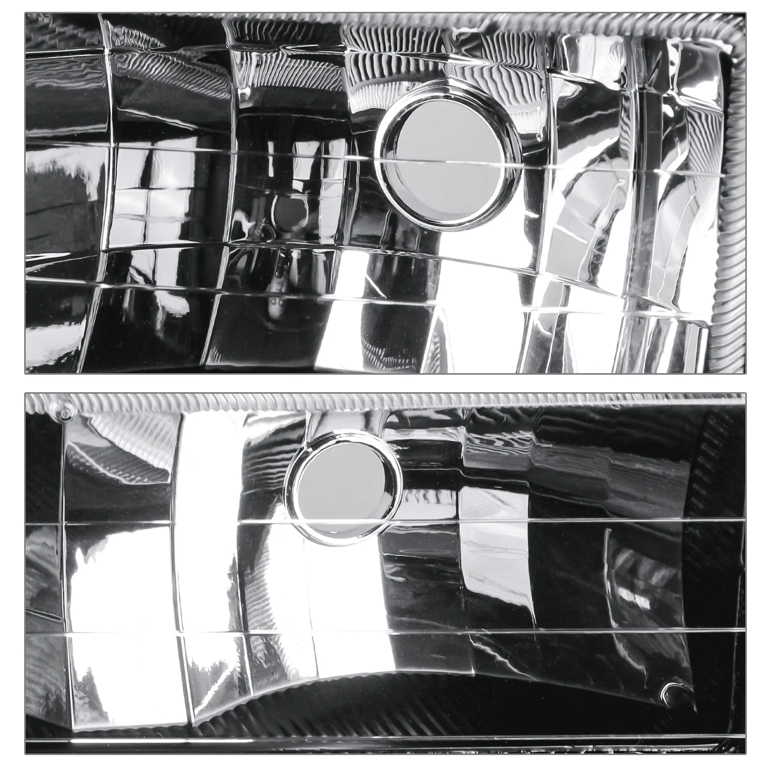 M-AUTO Left+Right Headlight Assembly for 1988-1993 Chevy C1500/C2500/C3500/K1500/K2500/K3500, 1992-1993 Chevy C1500/C2500/K1500/K2500 Suburban, 1992-1993 Chevy Blazer Full Size