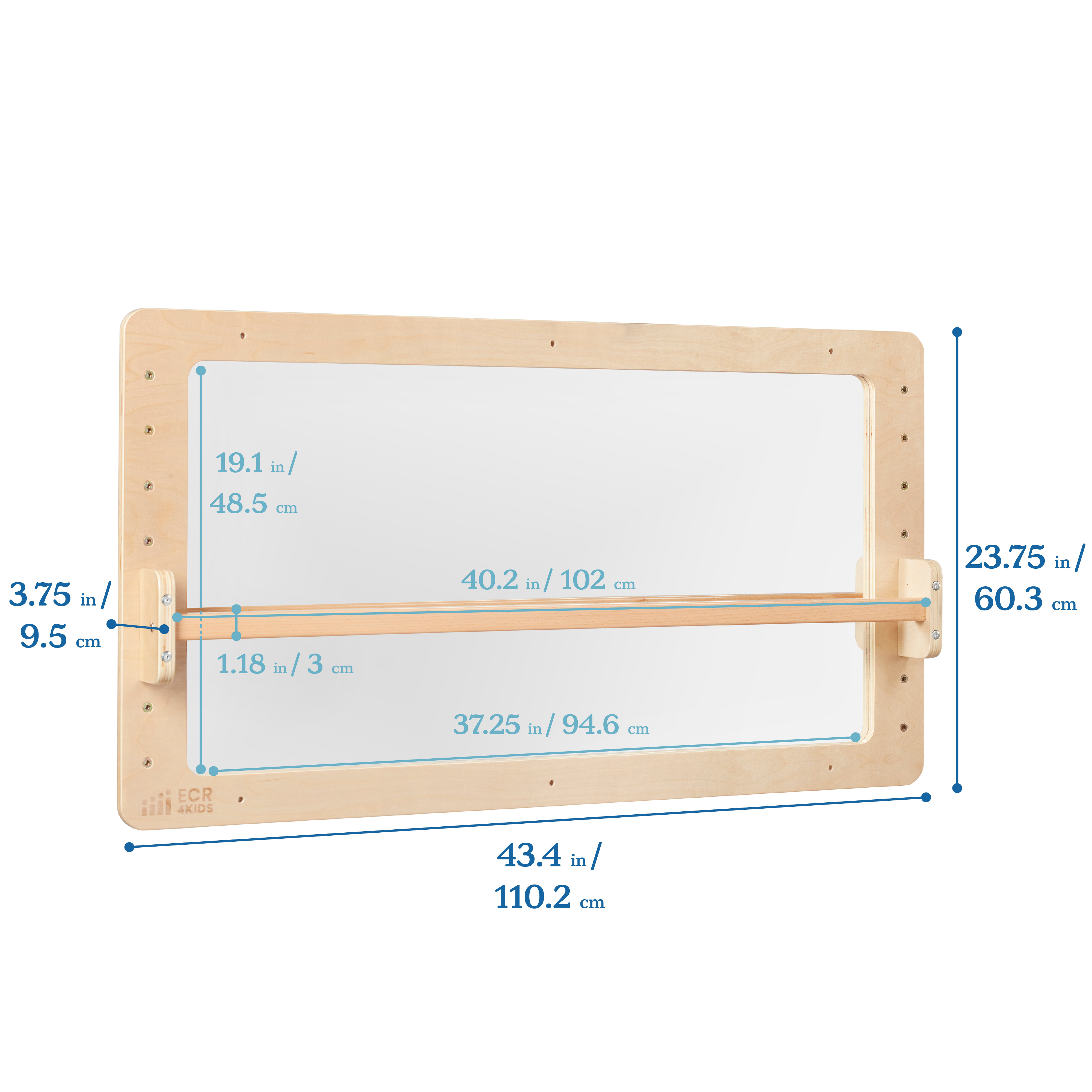 Wall-Mounted Coordination Mirror, Natural(Natural) - Image 2
