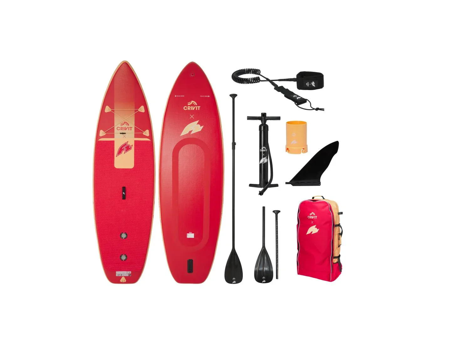 CRIVIT Stand up paddle gonflable  double chambre