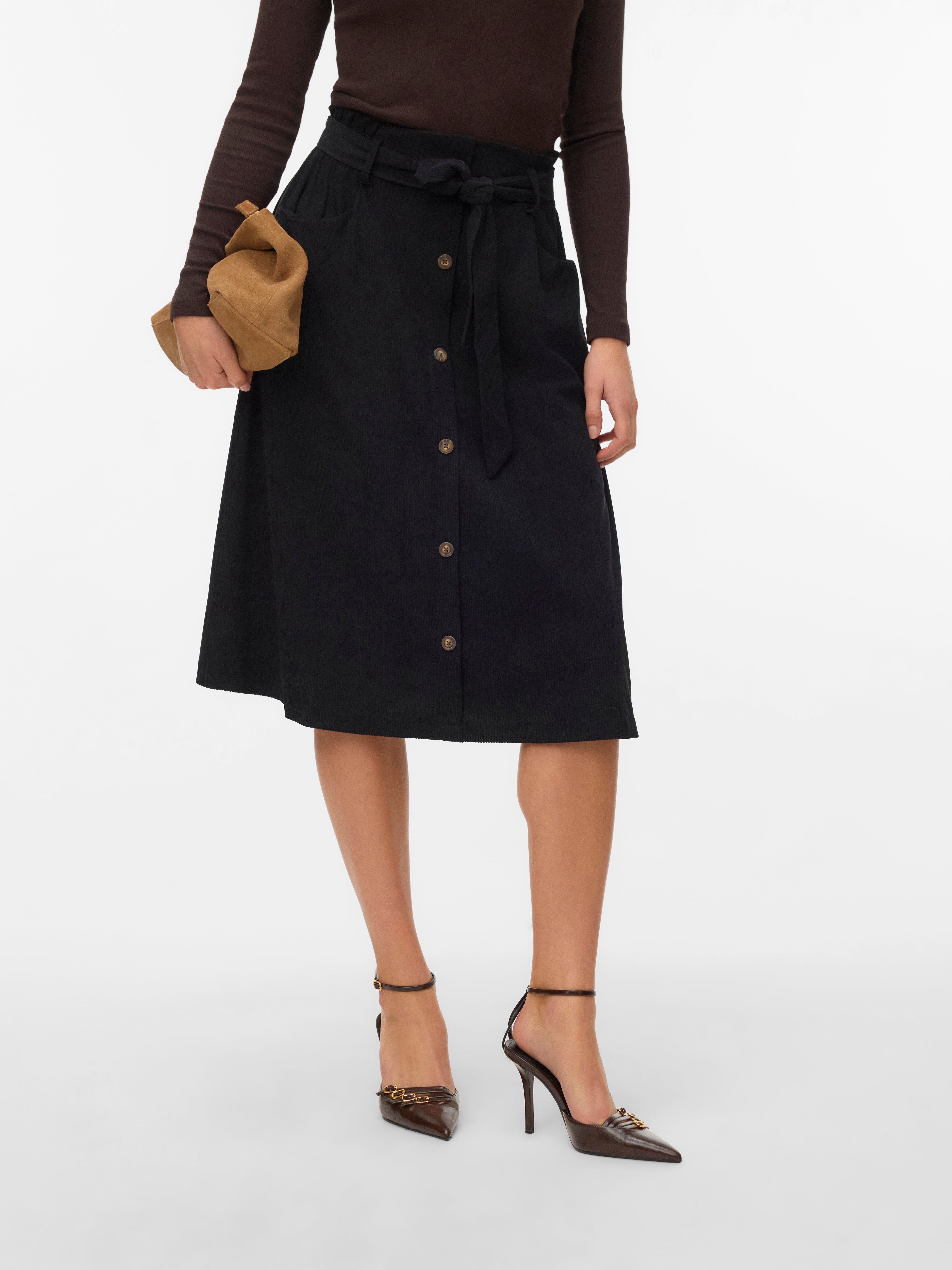 VERO MODA® VMVILJA Corduroy High waist Midi skirt