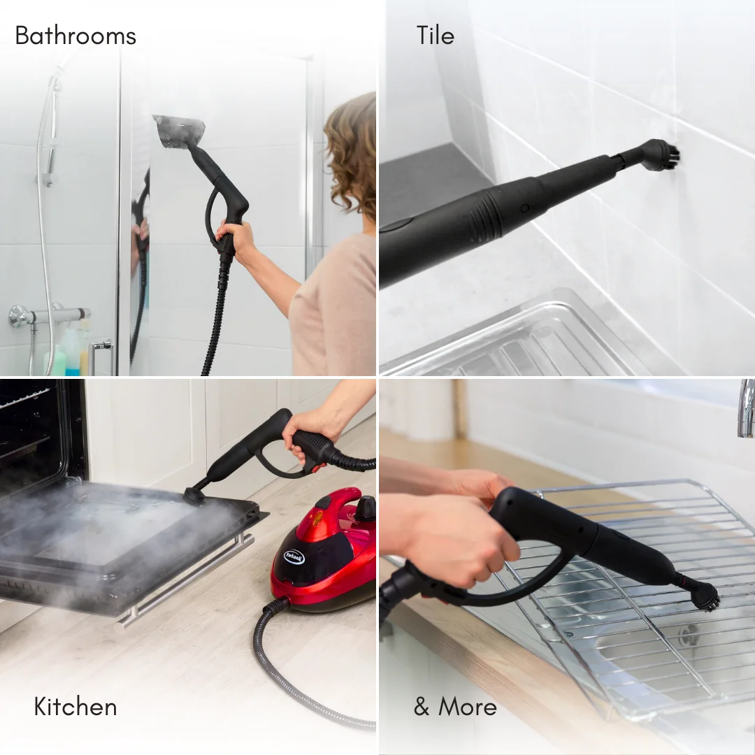 Dynamo Multi-Tool Steam Cleaner, Multipurpose with Attachments, For Floors, Carpets, Bathrooms, Kitchens, Windows, and More, Chemical-Free Cleaning, Portable, 1500 W - Image 4