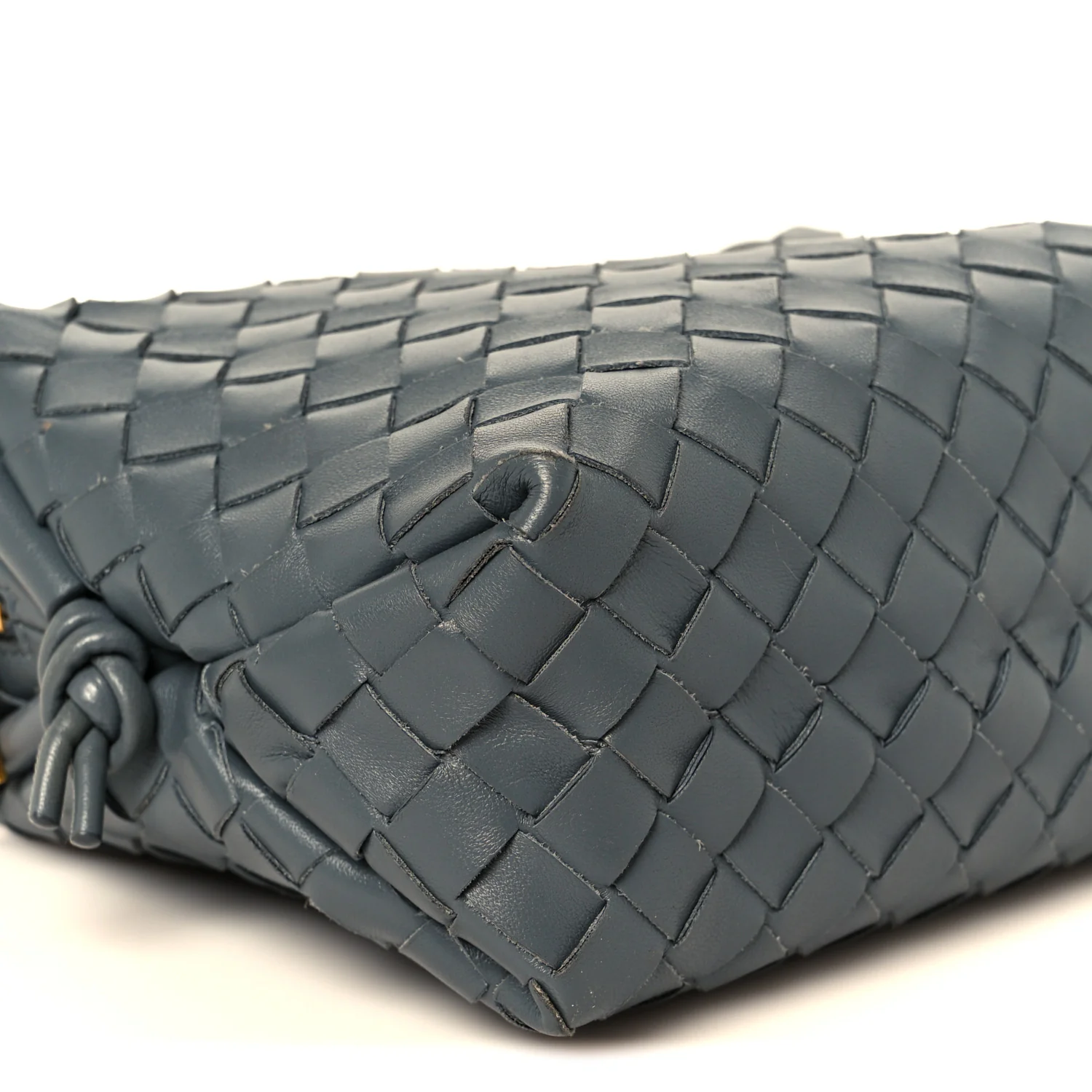 Nappa Intrecciato Small Loop Camera Bag Thunder