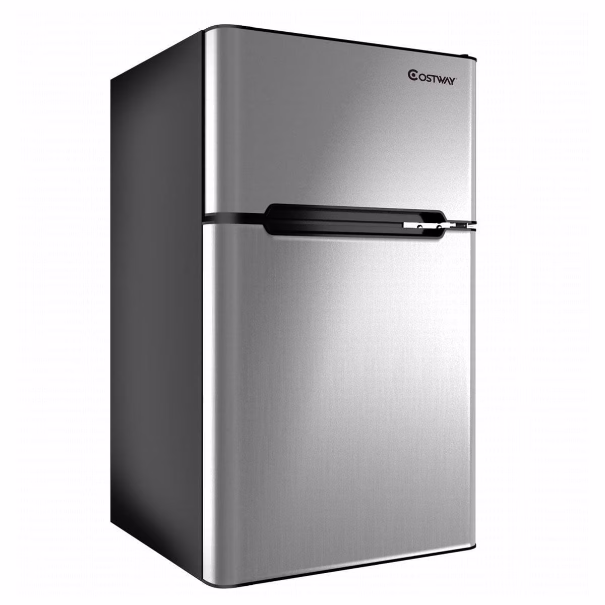 Refrigerator Small Freezer Cooler Fridge Compact 3.2 cu ft. Unit, Grey(Grey)