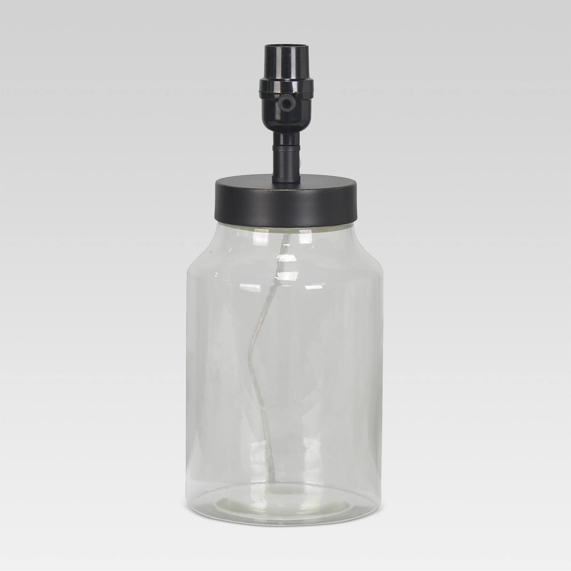 Causal Fillable Small Lamp Base Clear Includes Energy Efficient Light Bulb - Threshold