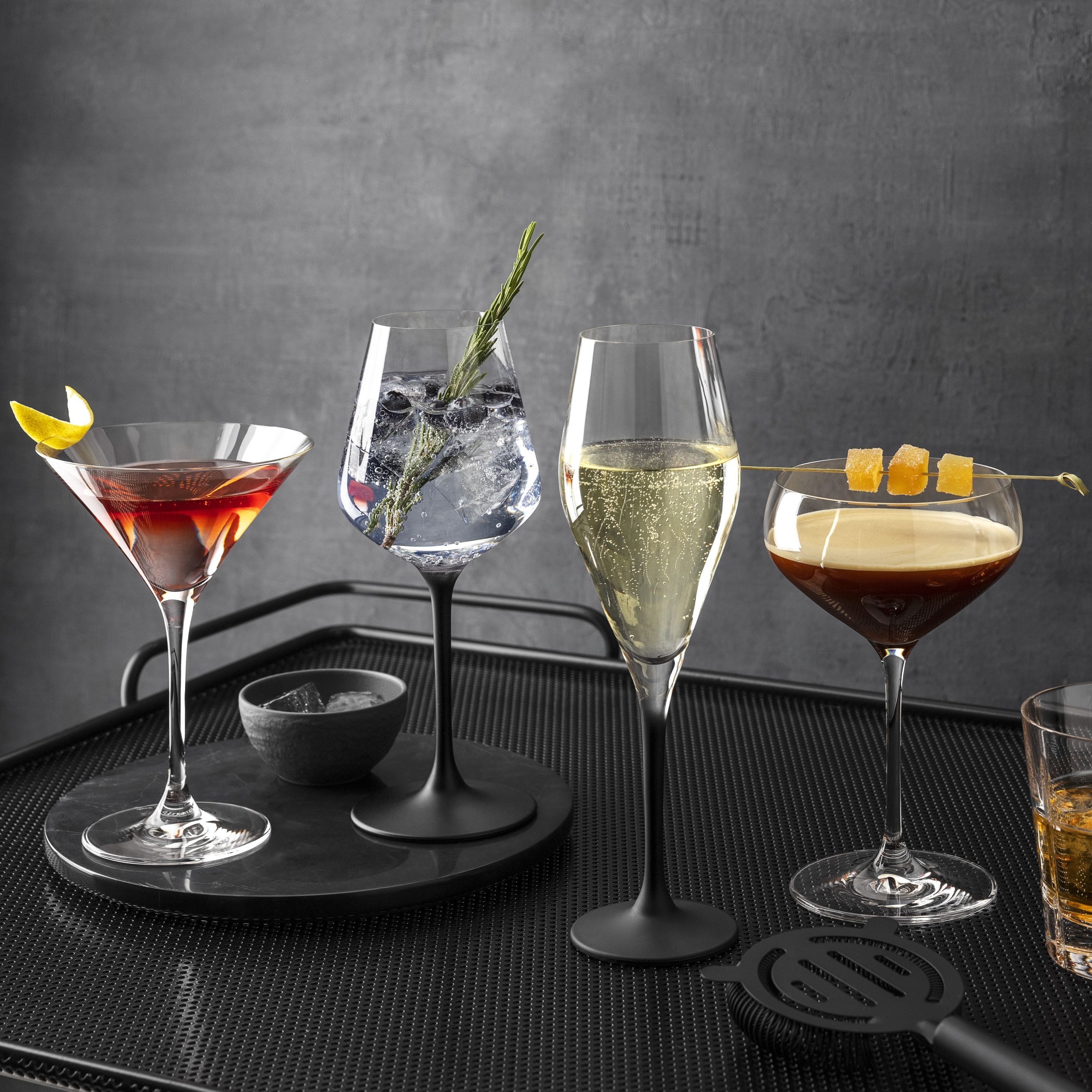 Purismo Martini glass - Clear, 3.4 oz, crystal glass