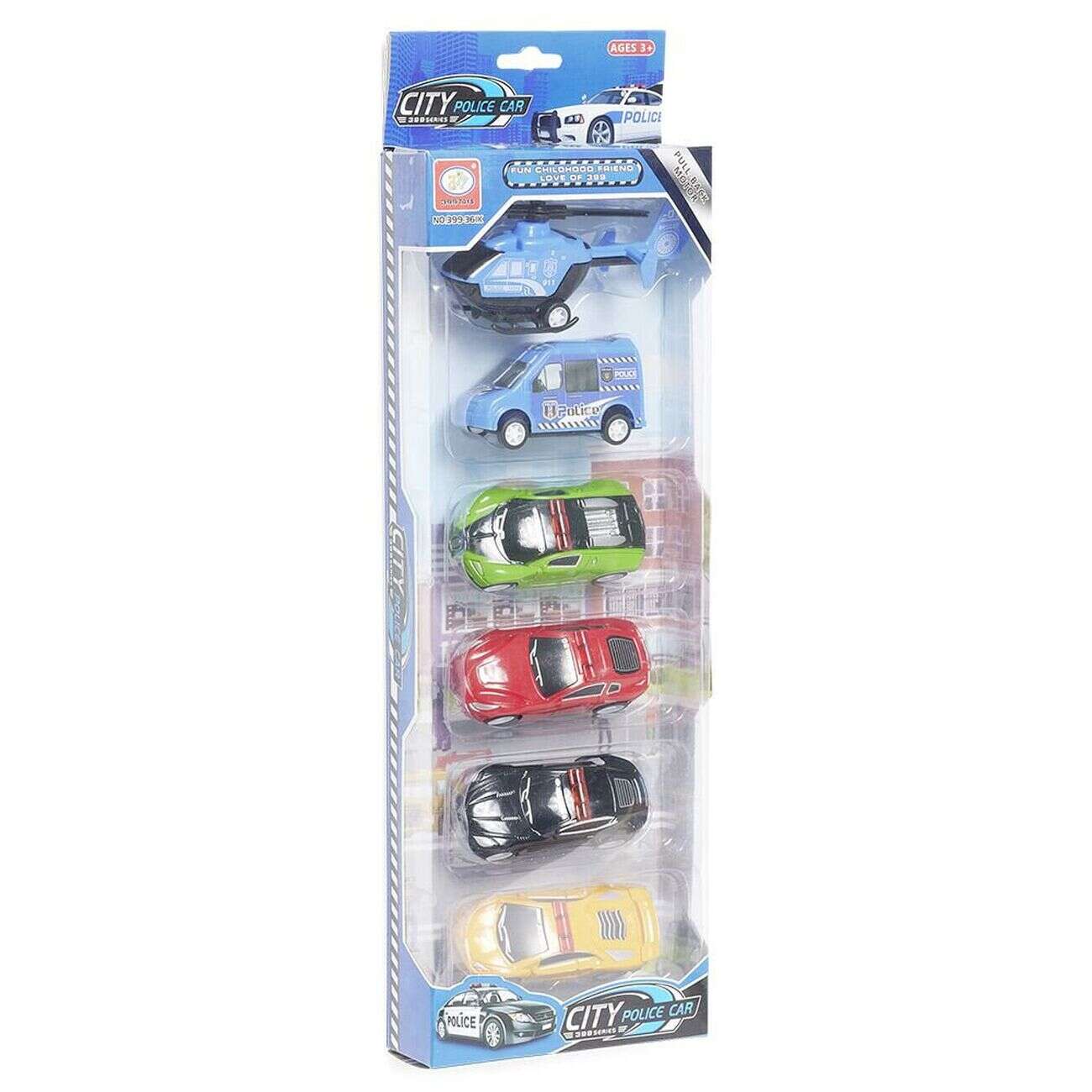Kit 5 véhicules de police