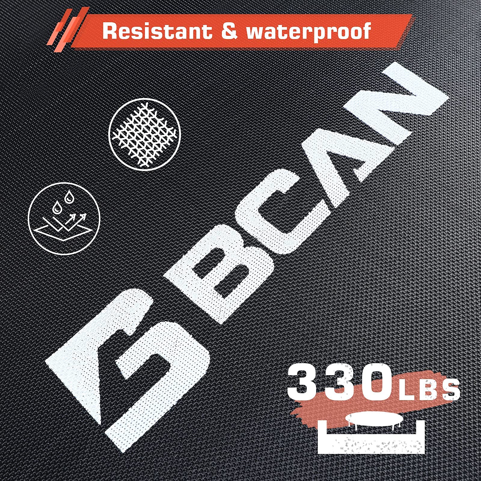 BCAN 40 Foldable Mini Trampoline with Adjustable Foam Handle
