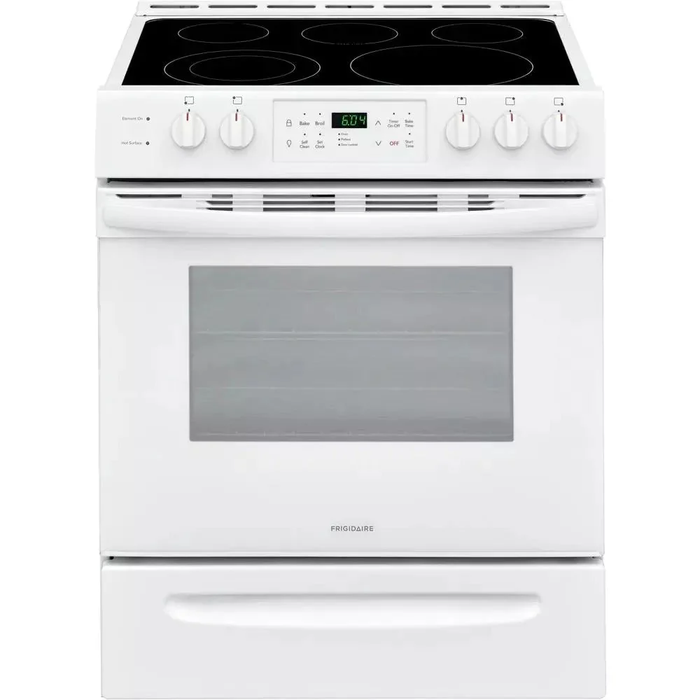 Four simple de 76 cm (30 po) et de 142 litres (5 pi³) blanc avec vitre noire NVS