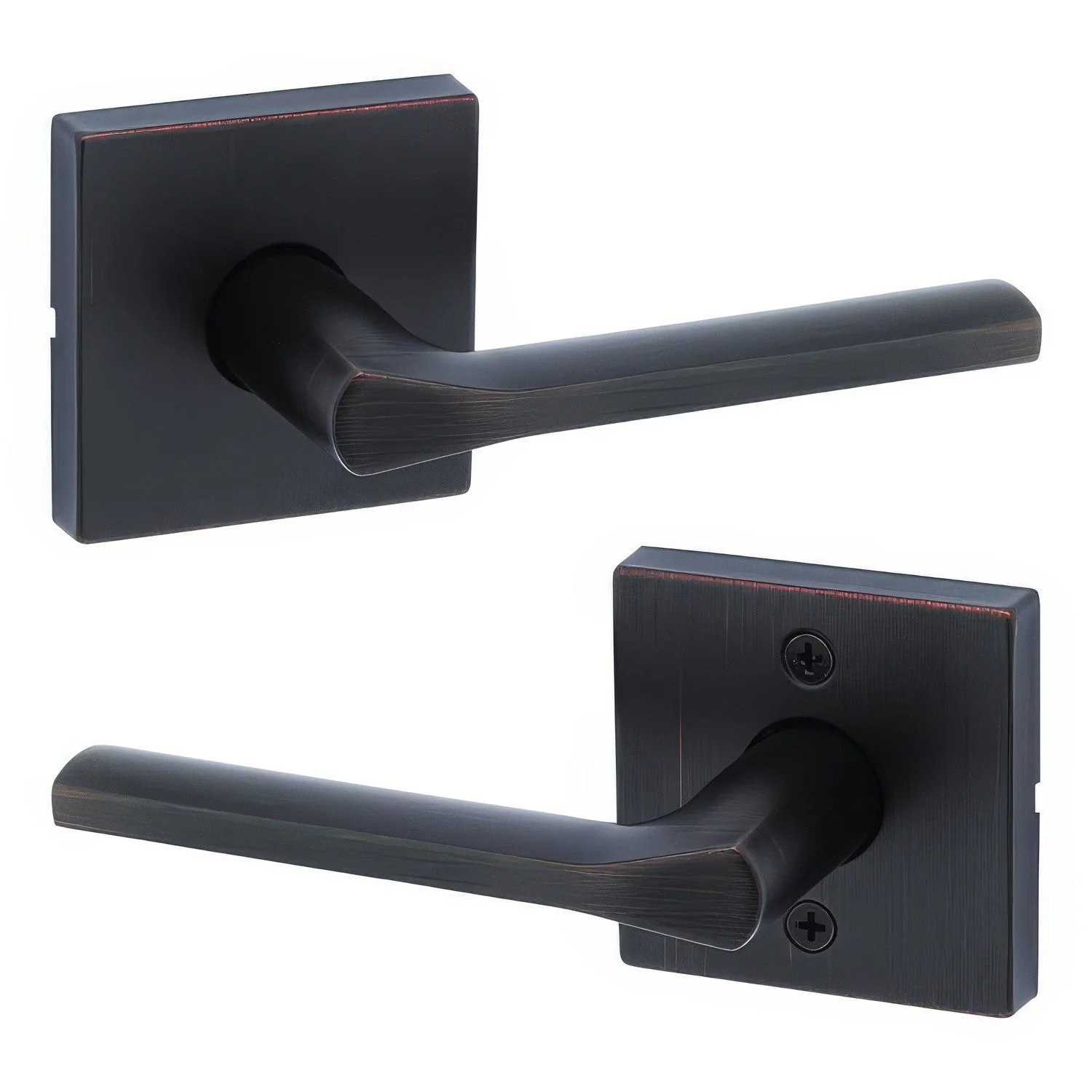 Kwikset 720LSLSQT Lisbon Passage Door Lever with Square Rose - TA Screen Specialist, Inc.