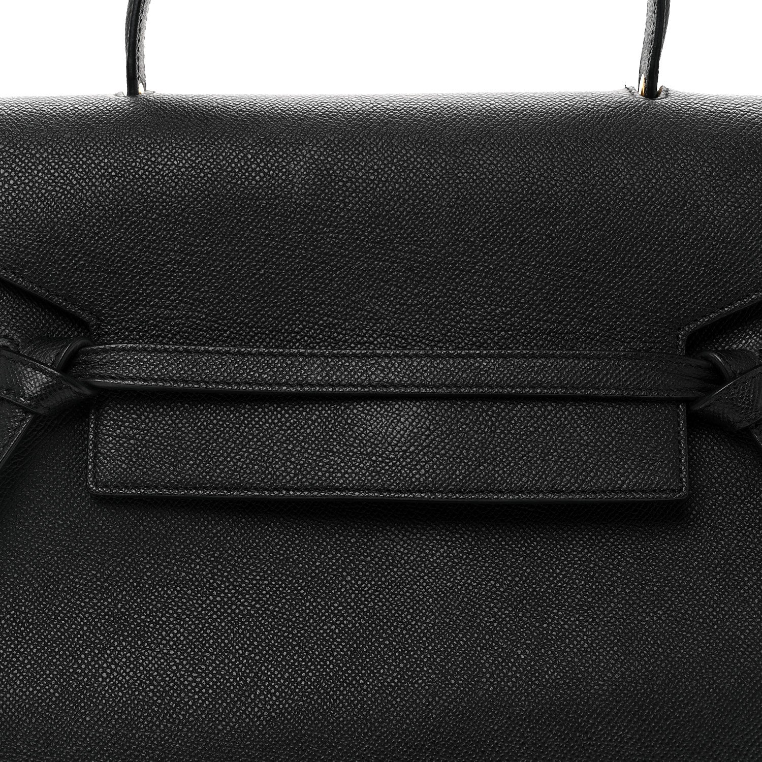 Grained Calfskin Mini Belt Bag Black