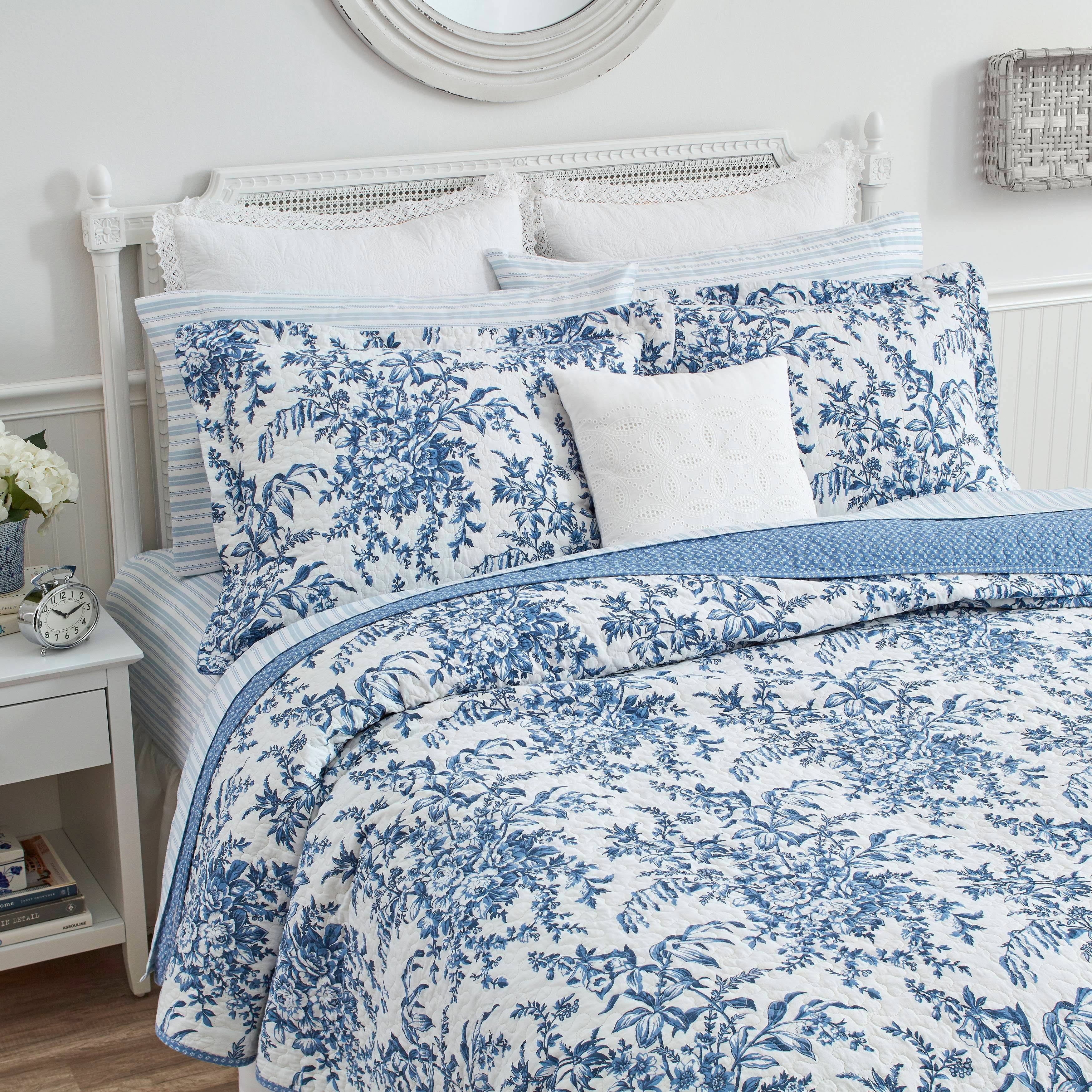 Twin Quilt Set (Laura Ashley Bedford Blue)