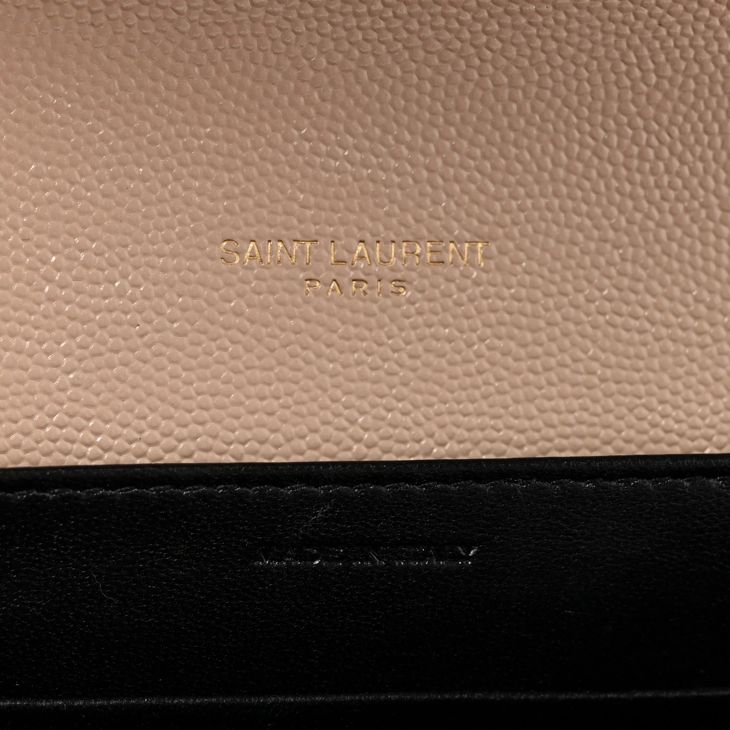 Grain De Poudre Monogram Cassandra Chain Wallet  Dark Beige