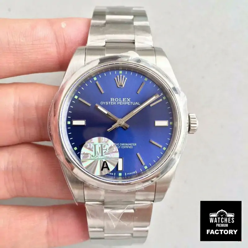 Rolex Oyster Perpetual 39 114300 JF Factory Blue Dial