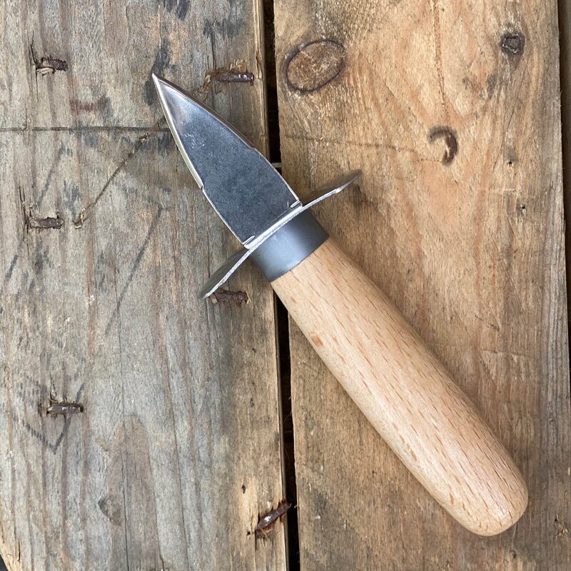 Simple Wood østerskniv 14,5 cm stål/tre
