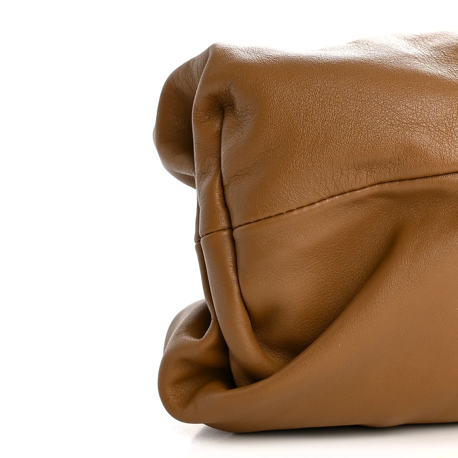 Smooth Butter Calf The Pouch Oversized Clutch Teak