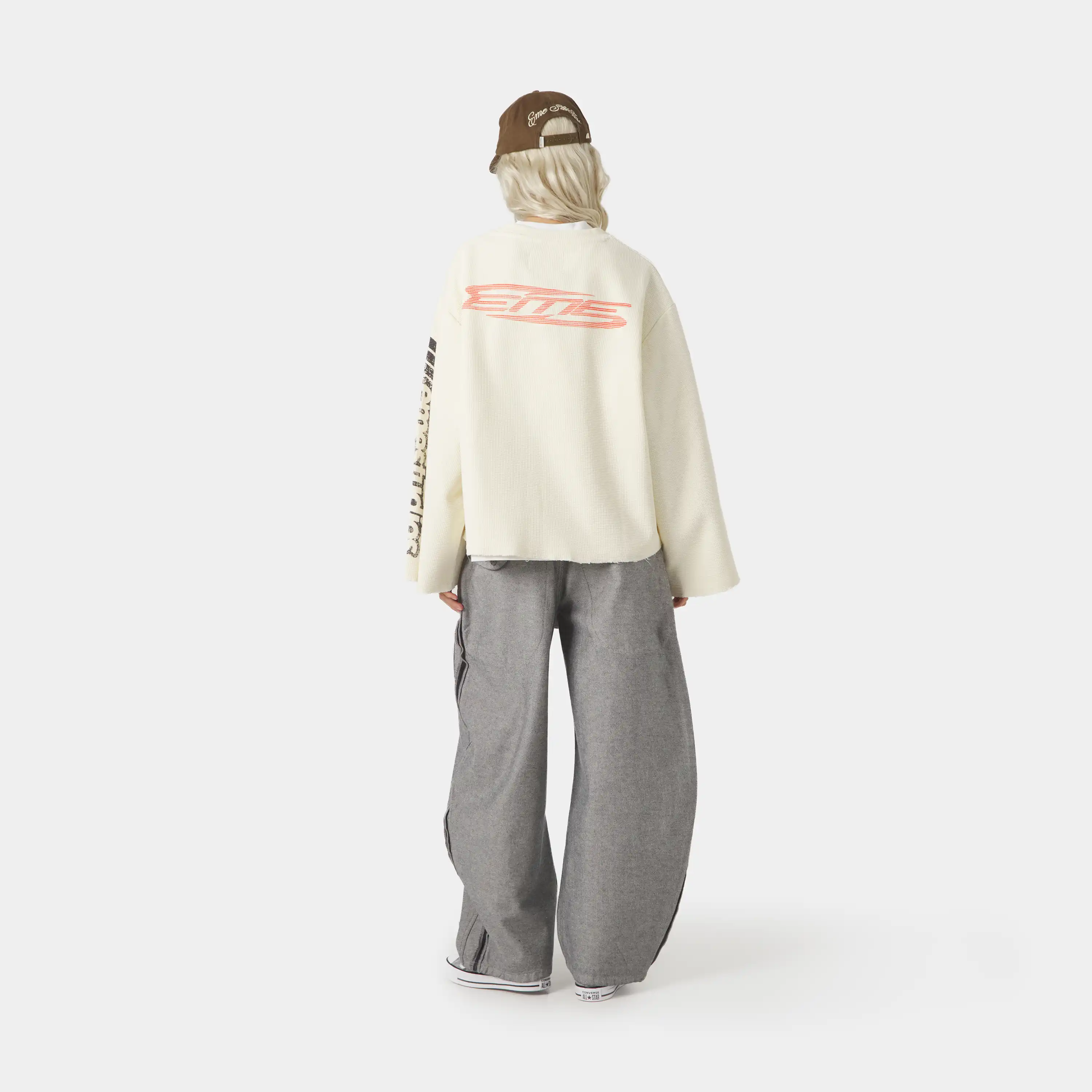 Waffle Off Sand Crewneck