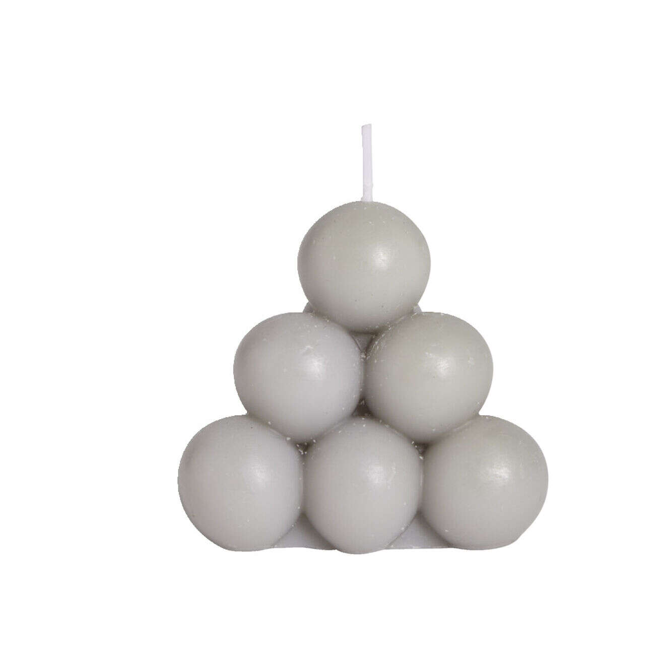 Bougie ronde à bulles Ø7,8xH6,8cm