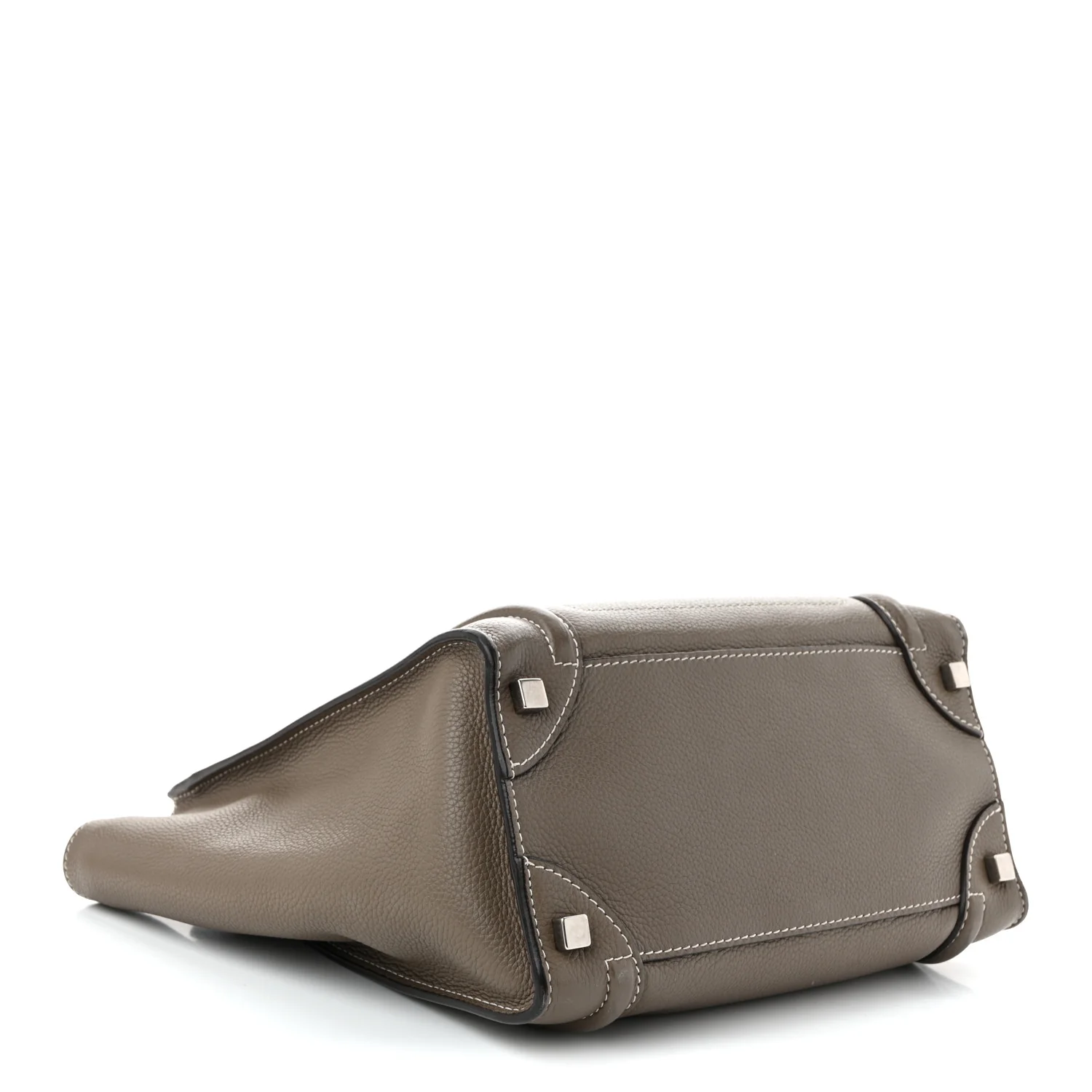 Drummed Calfskin Micro Luggage Souris