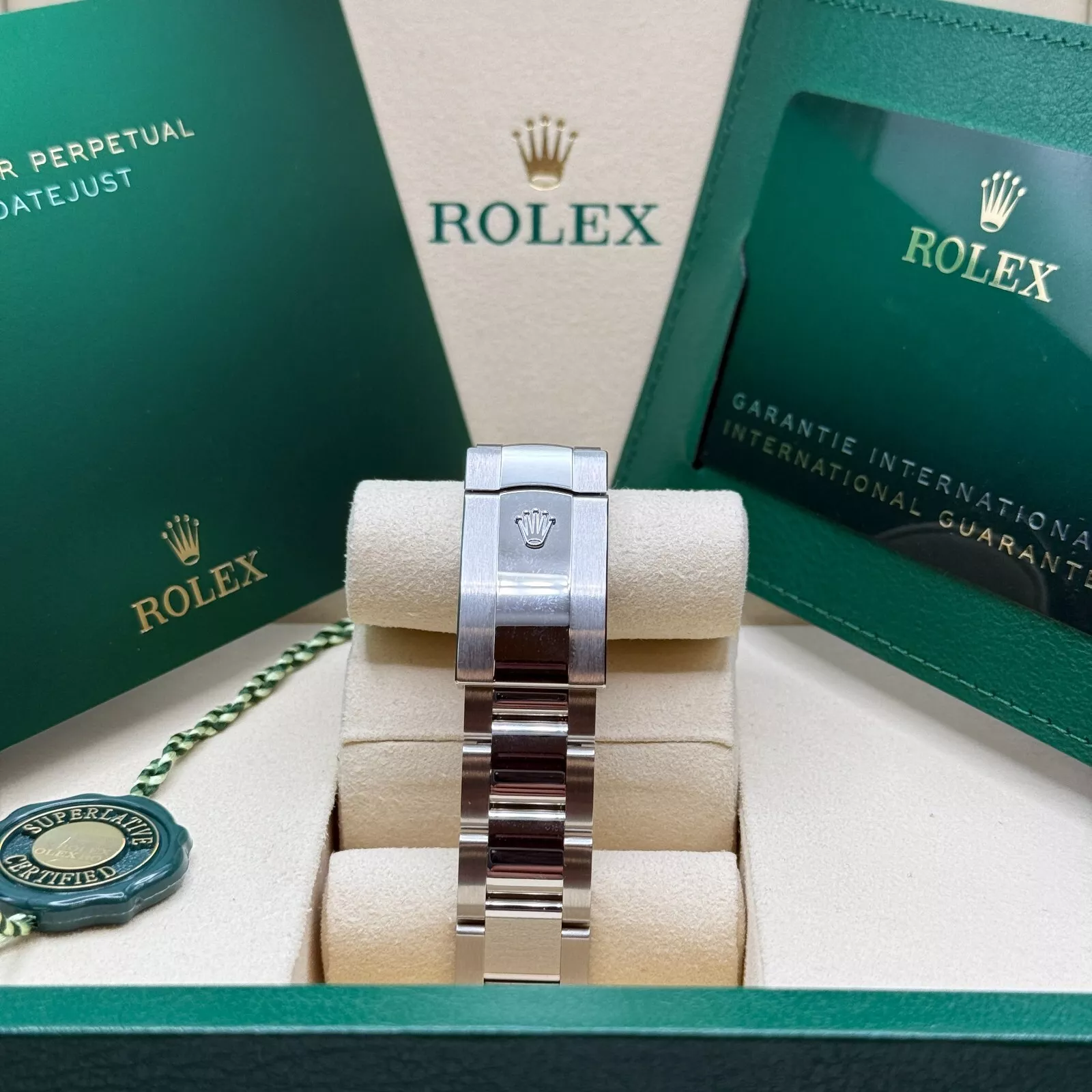 [Super Clone]RLX  Datejust 36mm 126234-0052 Green Index Dial Stainless Steel Fluted Bezel Oyster